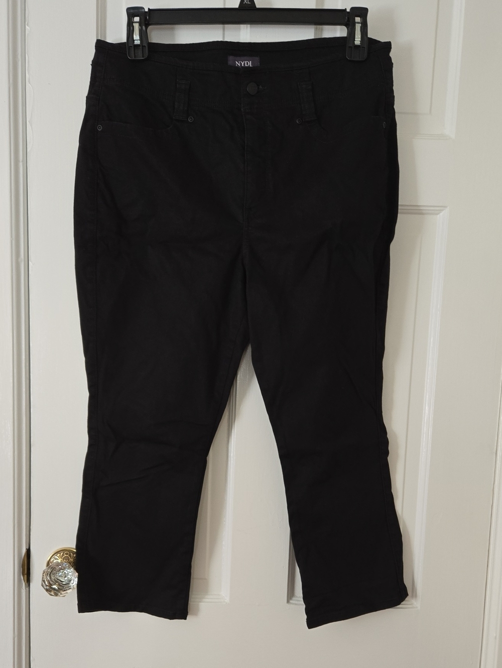 NYDJ  Black Slim Straight Chinos for WOMEN